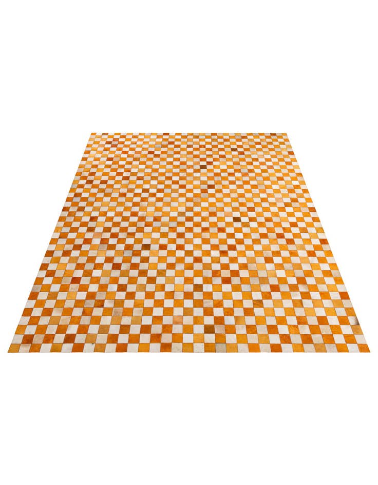 Detail image of  8' 2 x 10' Cowhide - Patchwork Rug