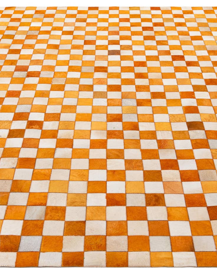 Detail image of  8' 2 x 10' Cowhide - Patchwork Rug