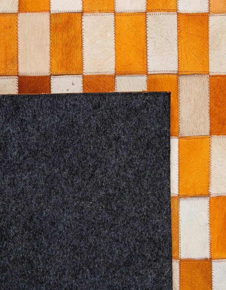 Detail image of  8' 2 x 10' Cowhide - Patchwork Rug