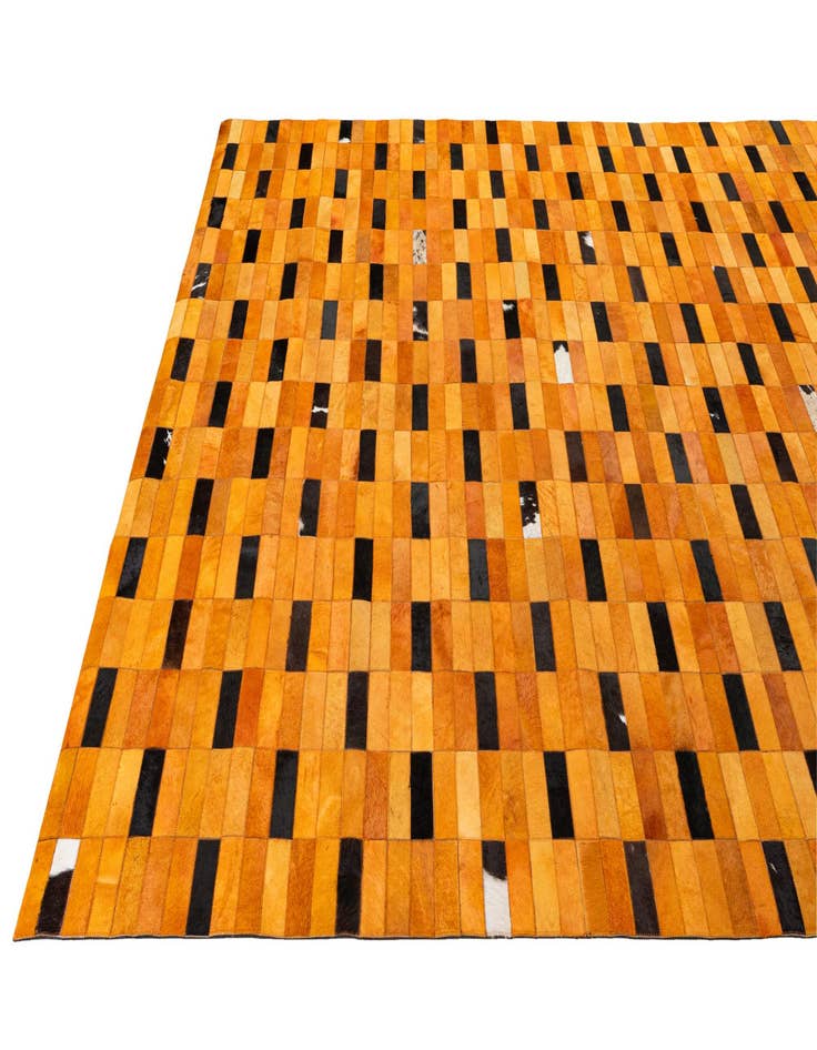 Detail image of  8' 1 x 10' Cowhide - Patchwork Rug