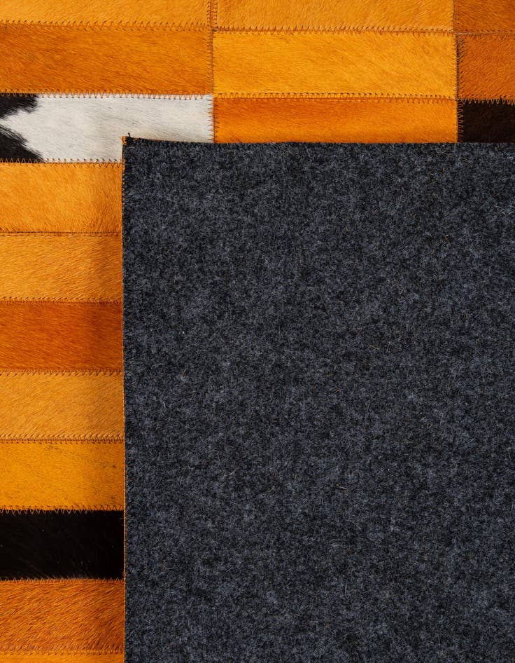 Detail image of  8' 1 x 10' Cowhide - Patchwork Rug