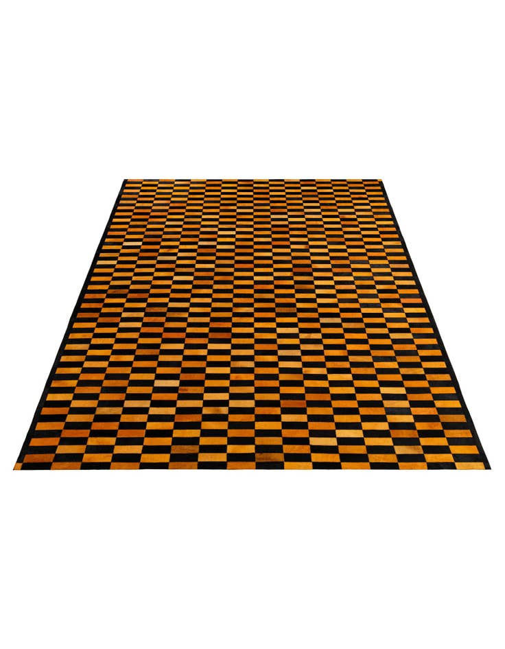 Detail image of  8' 2 x 10' Cowhide - Patchwork Rug