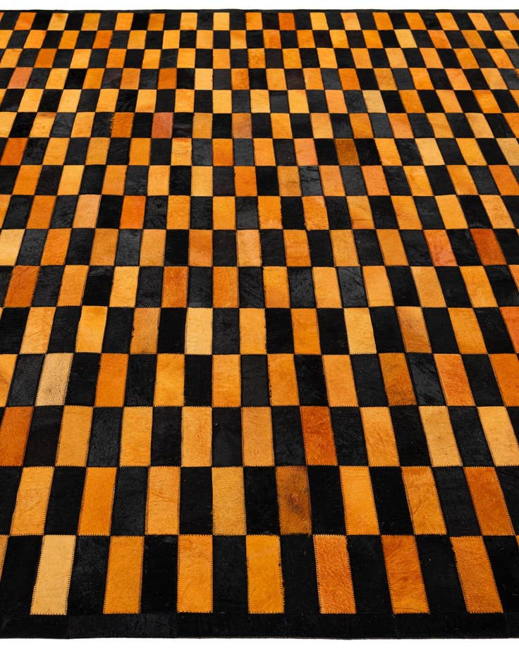 Detail image of  8' 2 x 10' Cowhide - Patchwork Rug