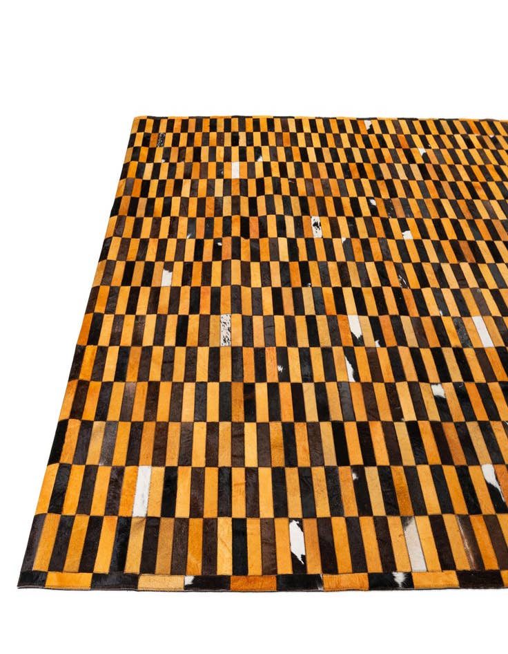 Detail image of  8' 2 x 10' 1 Cowhide - Patchwork Rug