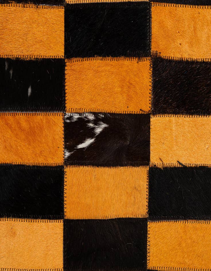 Detail image of  8' 2 x 10' 1 Cowhide - Patchwork Rug