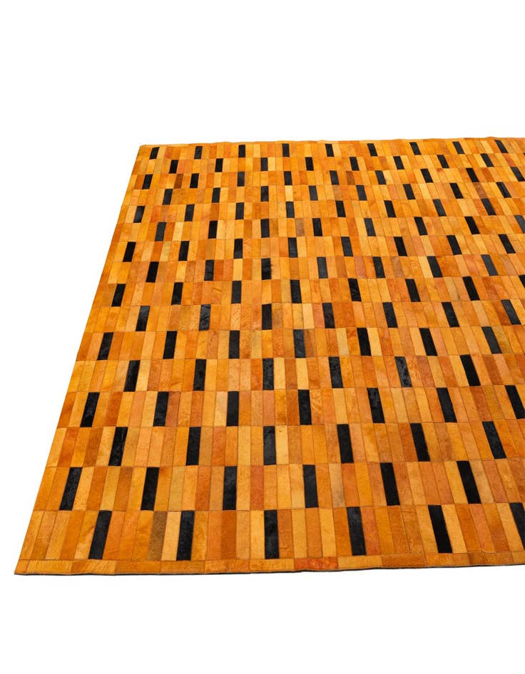 Detail image of  8' 2 x 10' Cowhide - Patchwork Rug