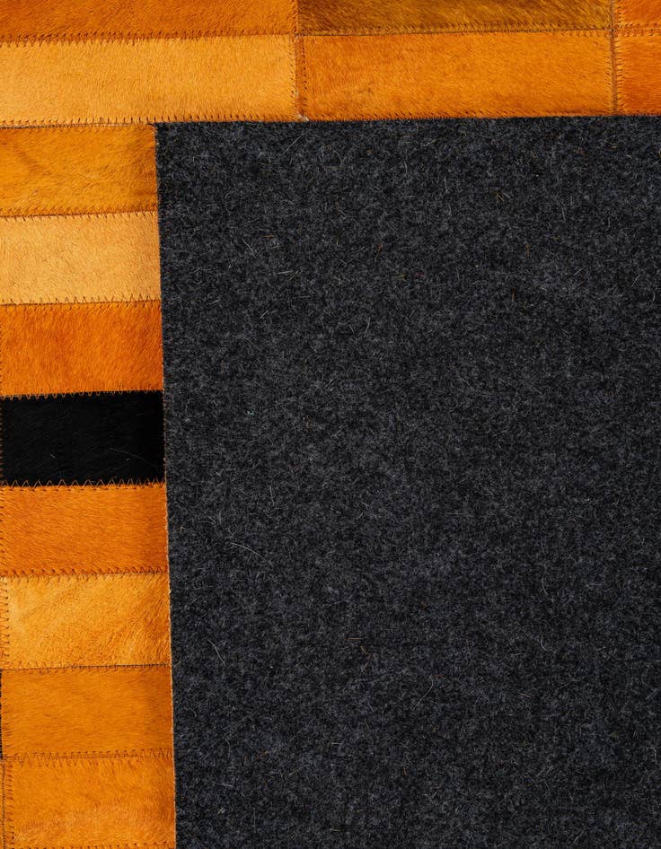 Detail image of  8' 2 x 10' Cowhide - Patchwork Rug