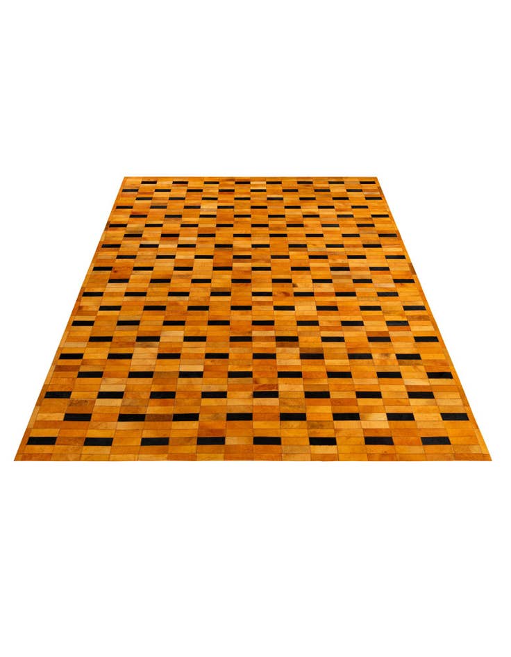 Detail image of  8' 1 x 9' 11 Cowhide - Patchwork Rug