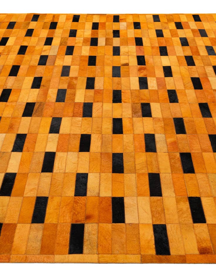 Detail image of  8' 1 x 9' 11 Cowhide - Patchwork Rug