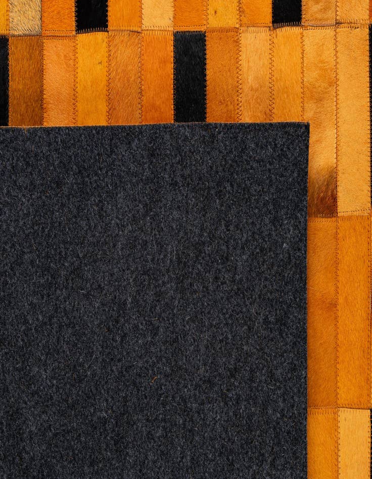 Detail image of  8' 1 x 9' 11 Cowhide - Patchwork Rug