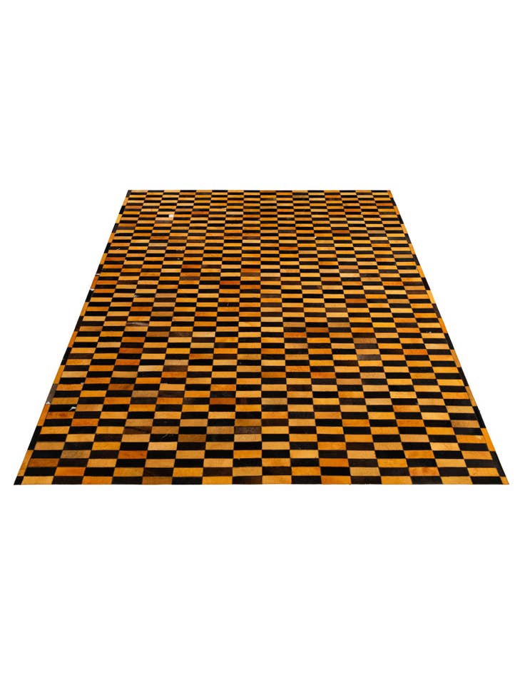 Detail image of  8' 2 x 10' Cowhide - Patchwork Rug