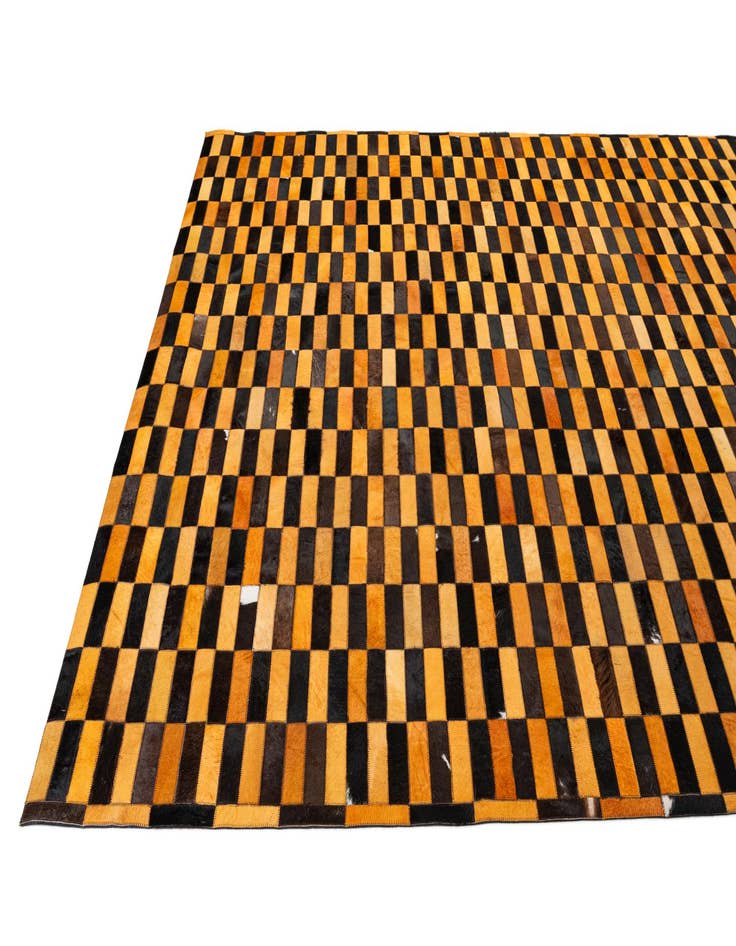 Detail image of  8' 2 x 10' Cowhide - Patchwork Rug