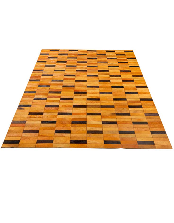 Detail image of  5' 1 x 7' 10 Cowhide - Patchwork Rug