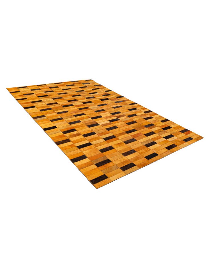 Detail image of  5' x 7' 11 Cowhide - Patchwork Rug