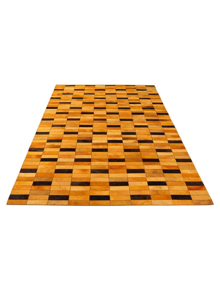 Detail image of  5' x 7' 11 Cowhide - Patchwork Rug