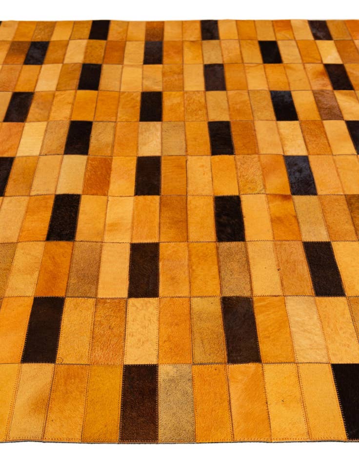 Detail image of  5' x 7' 11 Cowhide - Patchwork Rug