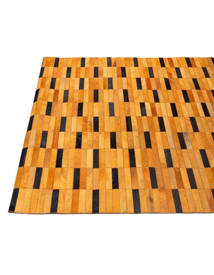 Detail image of  5' x 8' 1 Cowhide - Patchwork Rug