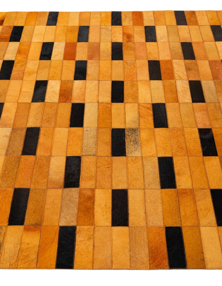 Detail image of  5' x 8' 1 Cowhide - Patchwork Rug