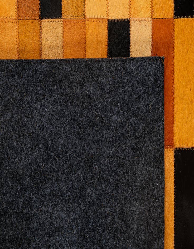 Detail image of  5' x 8' 1 Cowhide - Patchwork Rug