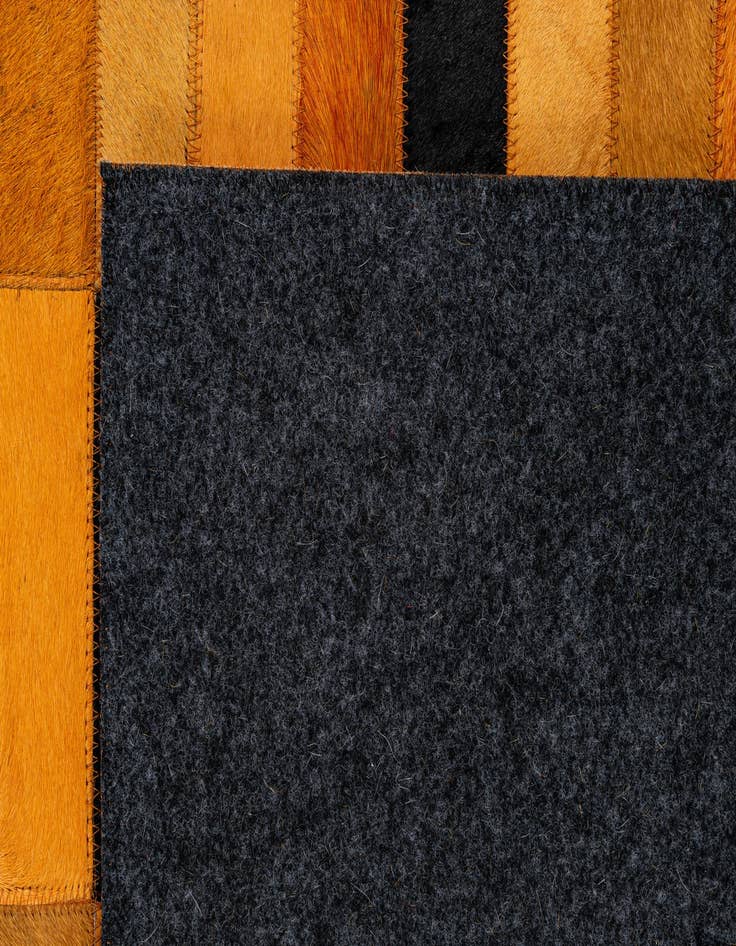 Detail image of  4' 11 x 8' 1 Cowhide - Patchwork Rug