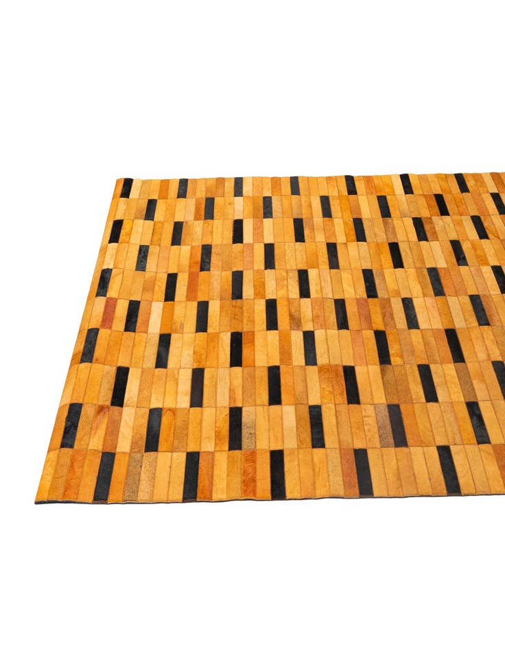 Detail image of  5' x 8' Cowhide - Patchwork Rug