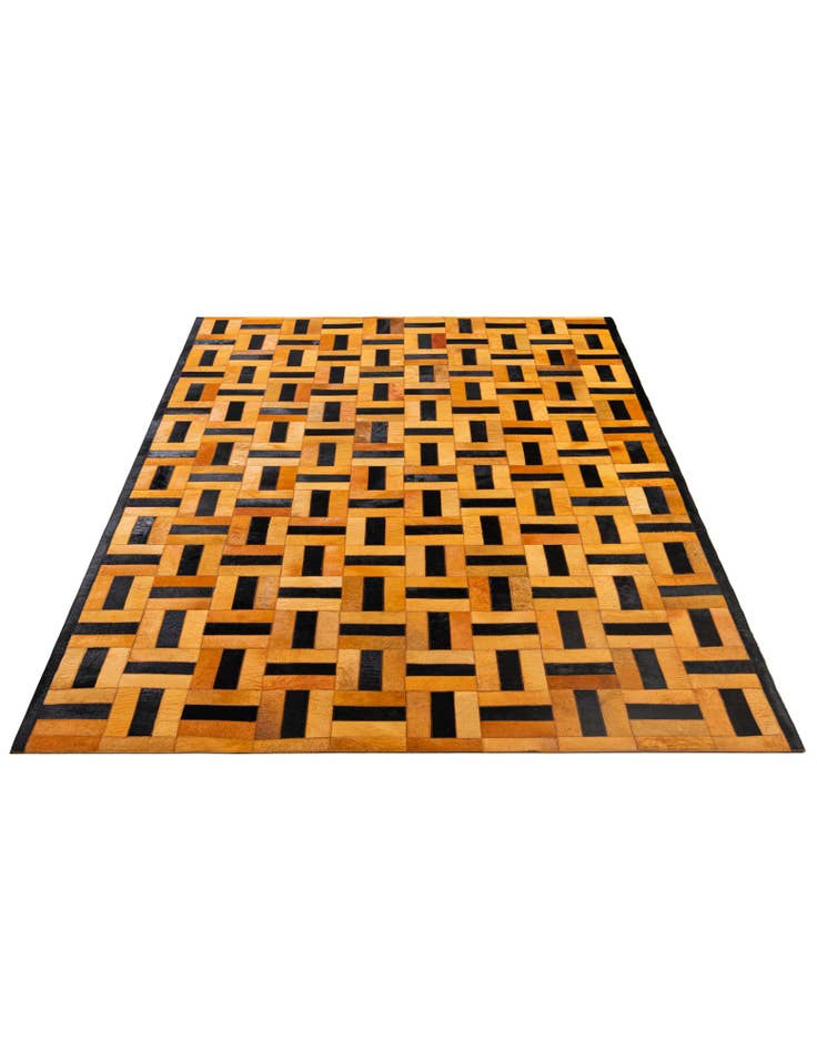 Detail image of  5' x 8' Cowhide - Patchwork Rug