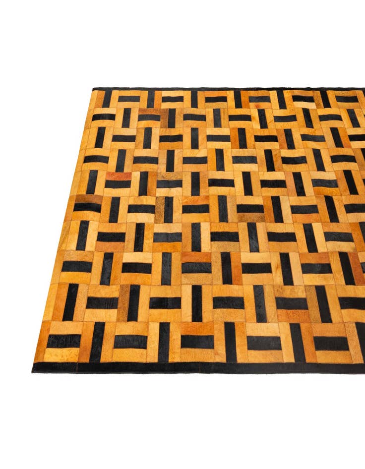 Detail image of  5' x 8' Cowhide - Patchwork Rug