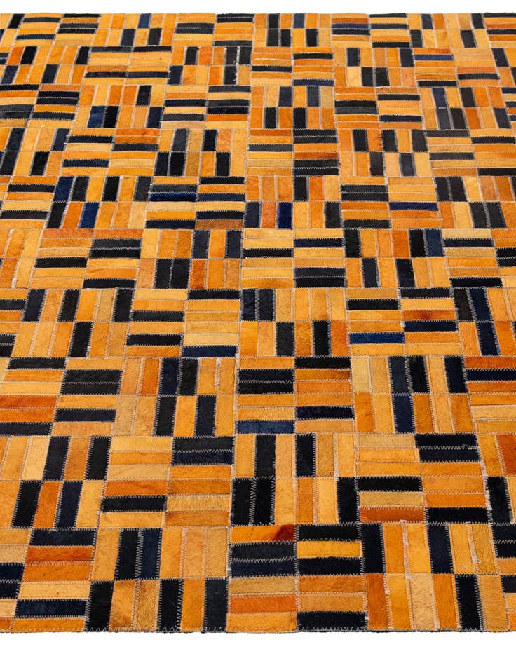 Detail image of  5' x 7' 11 Cowhide - Patchwork Rug