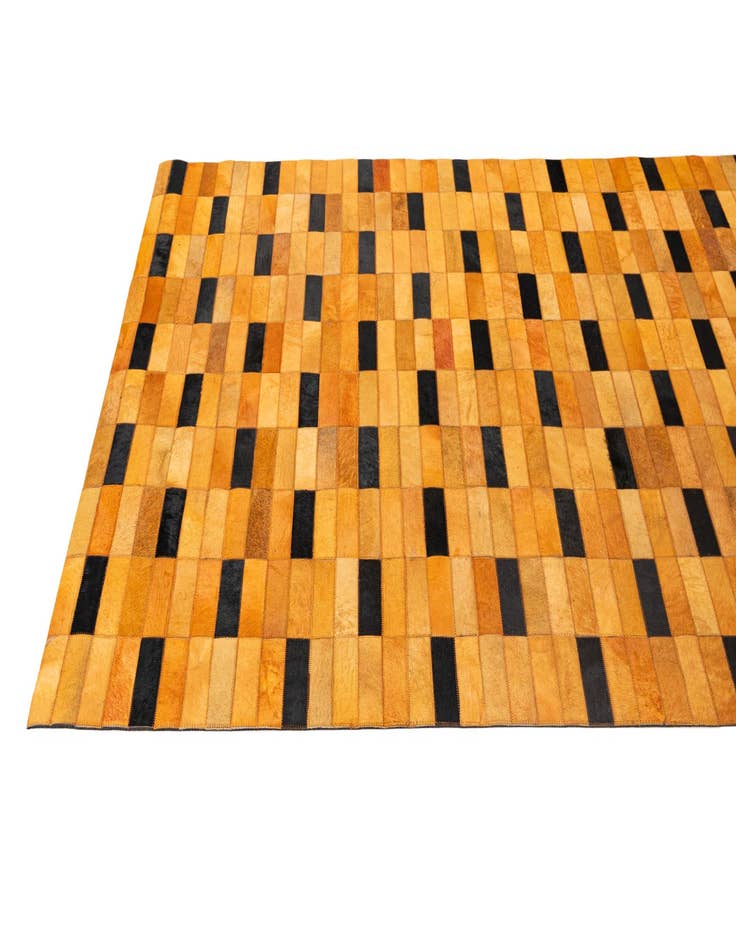 Detail image of  5' x 8' Cowhide - Patchwork Rug