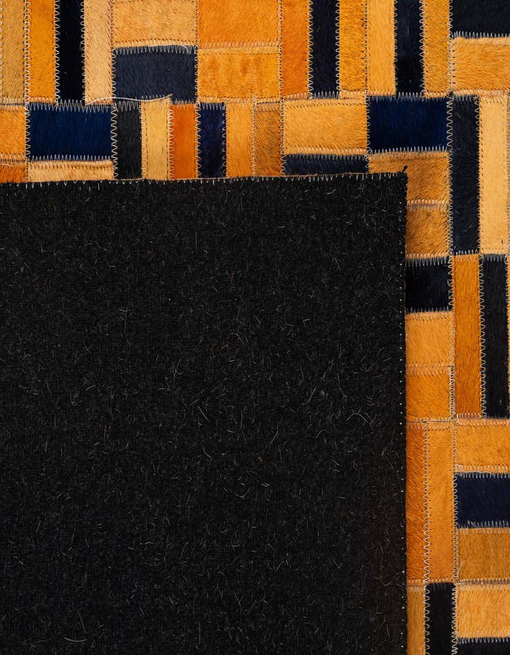 Detail image of  5' x 8' Cowhide - Patchwork Rug