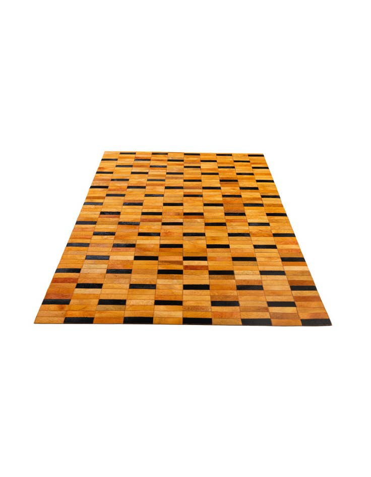 Detail image of  5' x 7' 11 Cowhide - Patchwork Rug