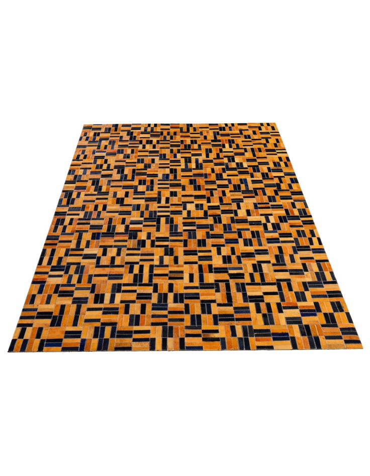 Detail image of  5' x 7' 11 Cowhide - Patchwork Rug