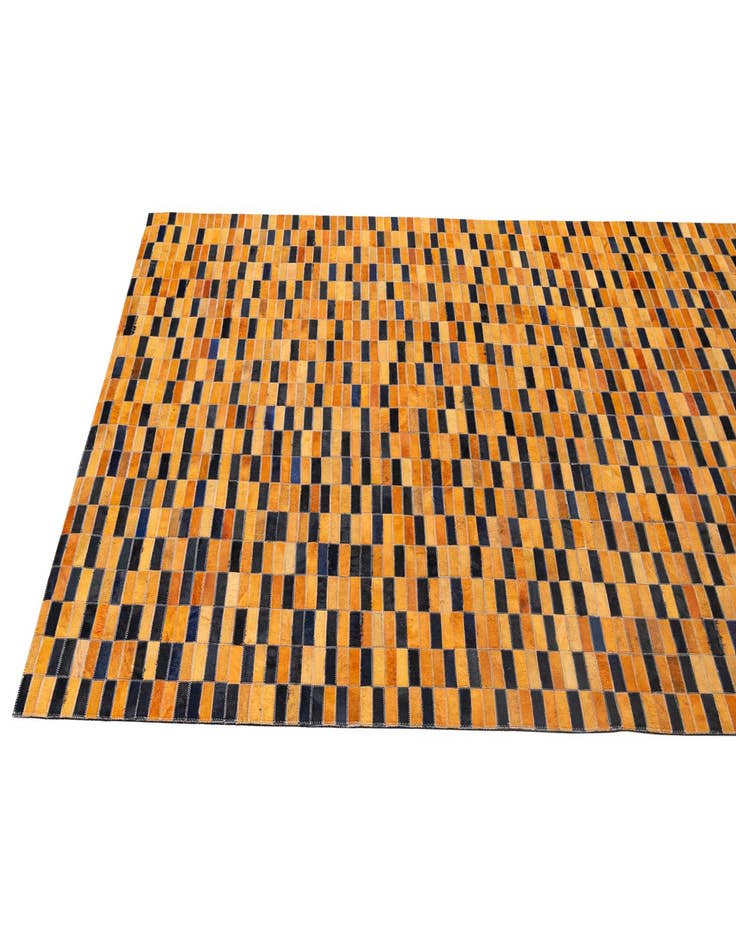 Detail image of  5' 1 x 7' 11 Cowhide - Patchwork Rug