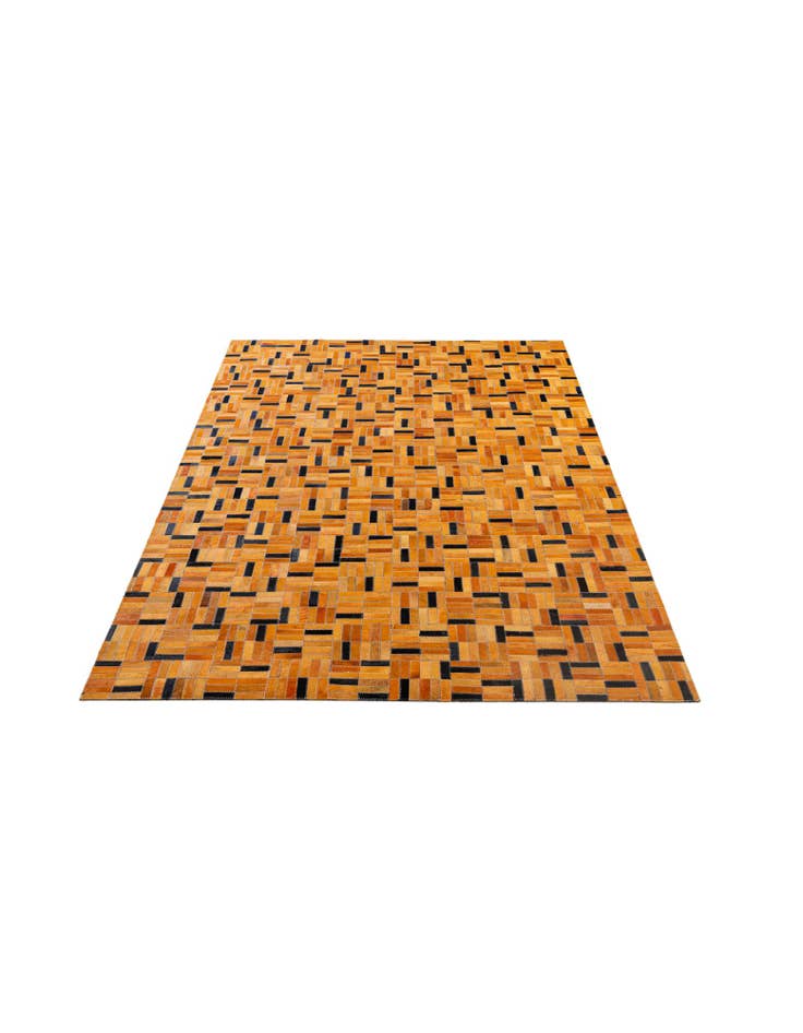 Detail image of  5' x 7' 11 Cowhide - Patchwork Rug