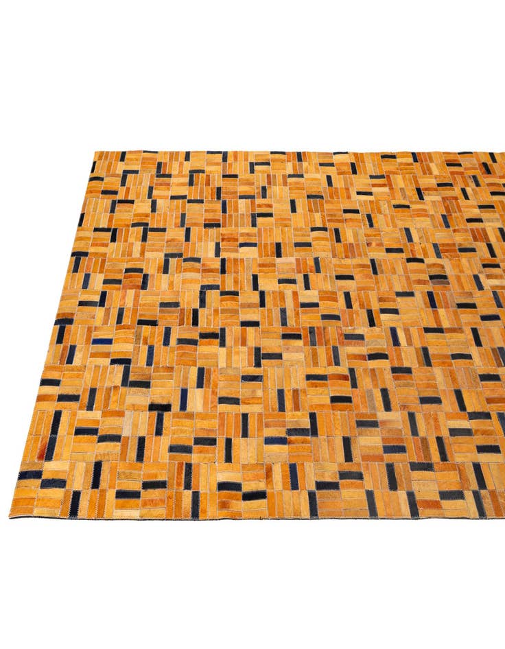 Detail image of  5' x 7' 11 Cowhide - Patchwork Rug