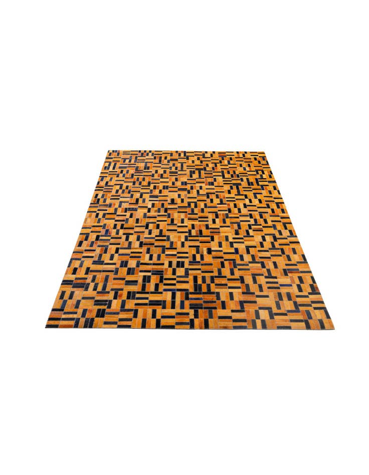 Detail image of  5' x 7' 11 Cowhide - Patchwork Rug