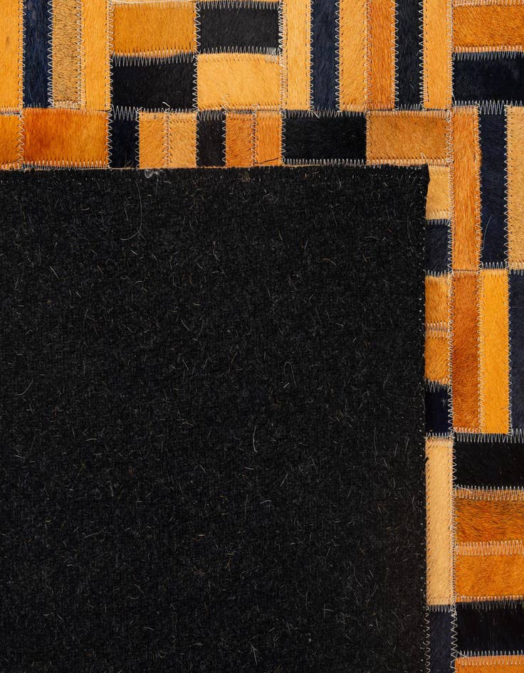 Detail image of  5' x 7' 11 Cowhide - Patchwork Rug