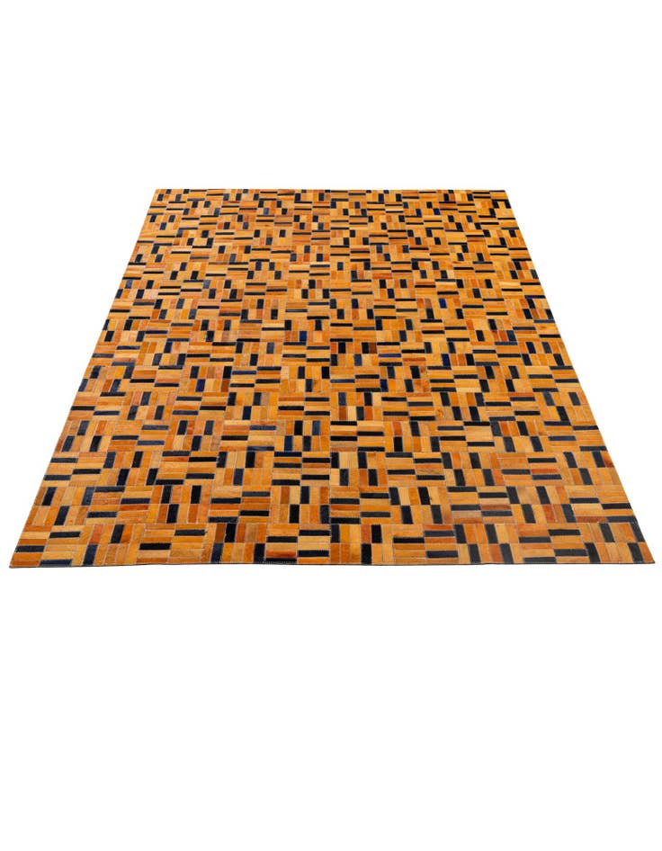 Detail image of  5' x 7' 11 Cowhide - Patchwork Rug