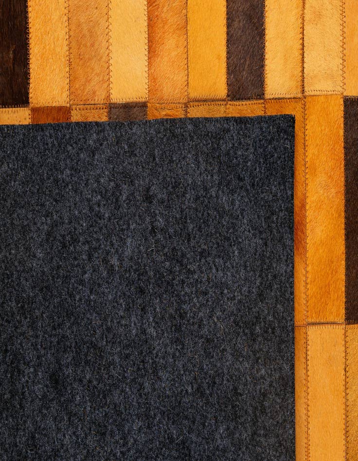 Detail image of  5' 1 x 8' Cowhide - Patchwork Rug