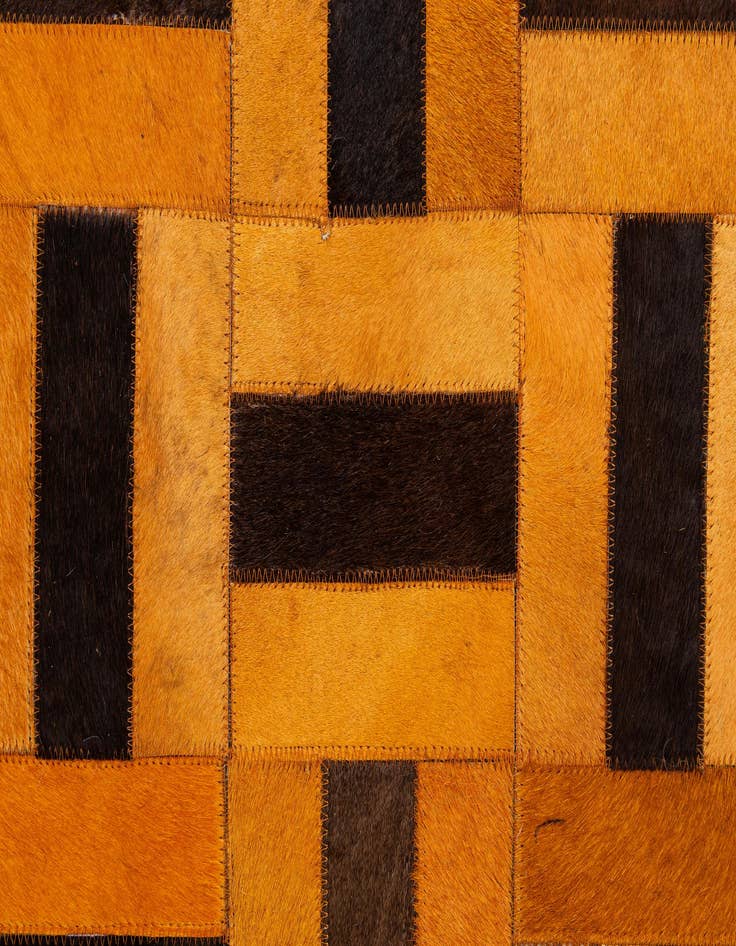 Detail image of  5' x 7' 11 Cowhide - Patchwork Rug