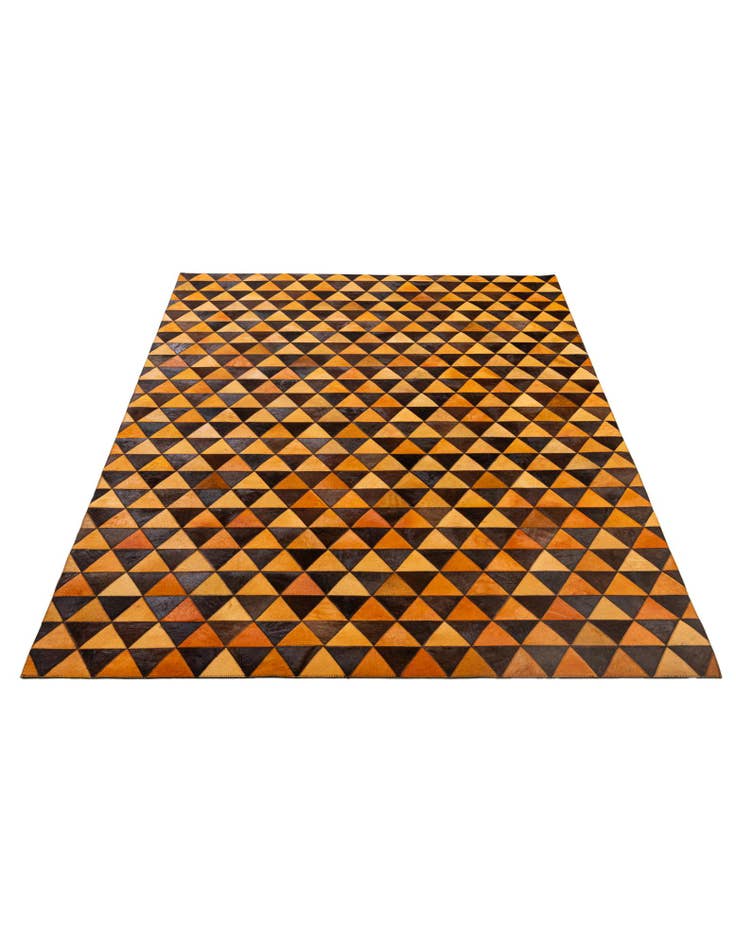 Detail image of  5' 3 x 8' 1 Cowhide - Patchwork Rug