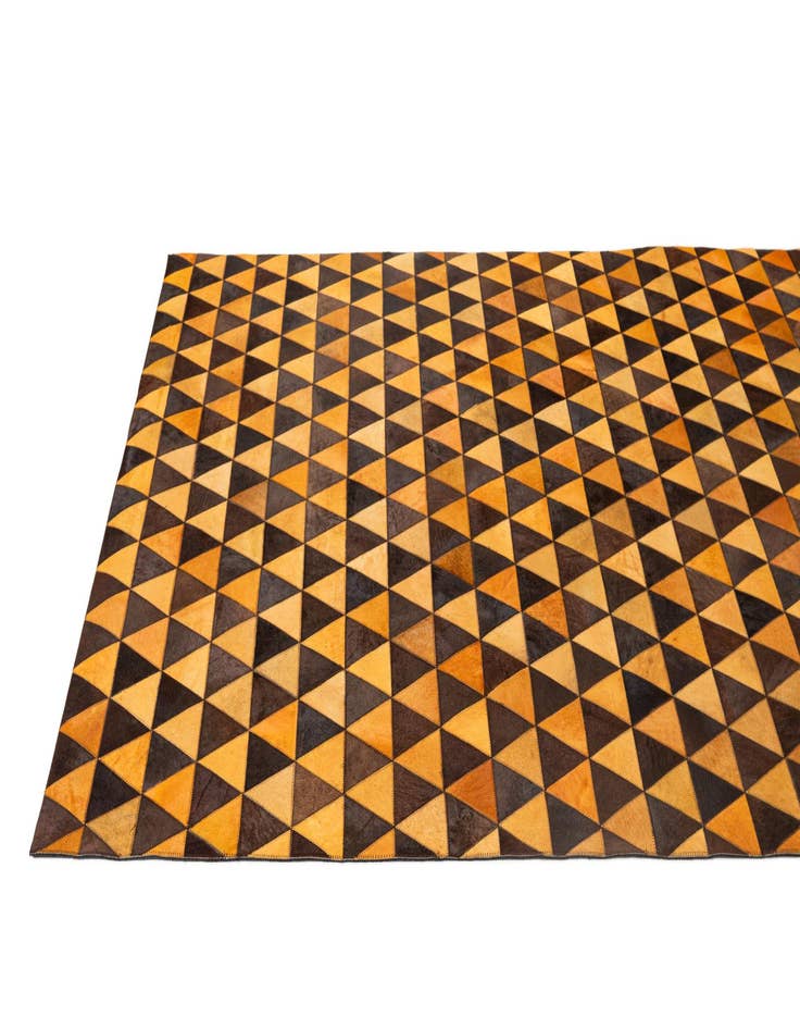 Detail image of  5' 3 x 8' 1 Cowhide - Patchwork Rug