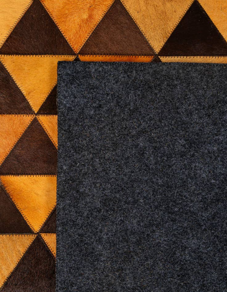 Detail image of  5' 3 x 8' 1 Cowhide - Patchwork Rug