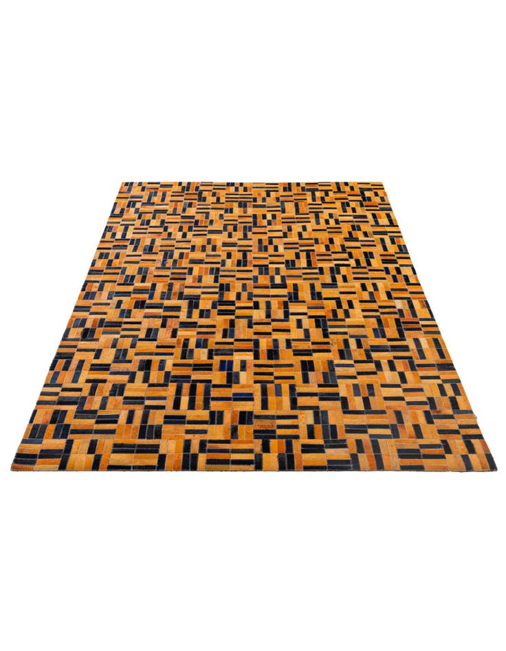 Detail image of  5' x 7' 11 Cowhide - Patchwork Rug