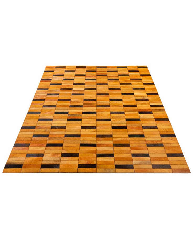 Detail image of  5' 1 x 7' 11 Cowhide - Patchwork Rug