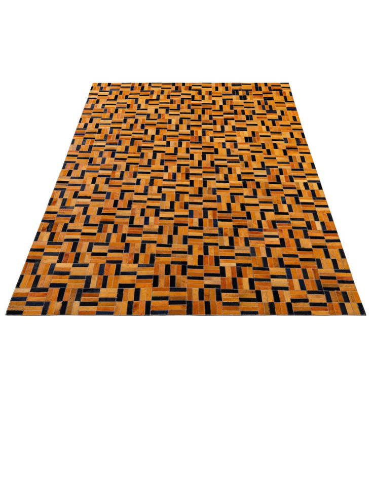 Detail image of  5' x 8' Cowhide - Patchwork Rug