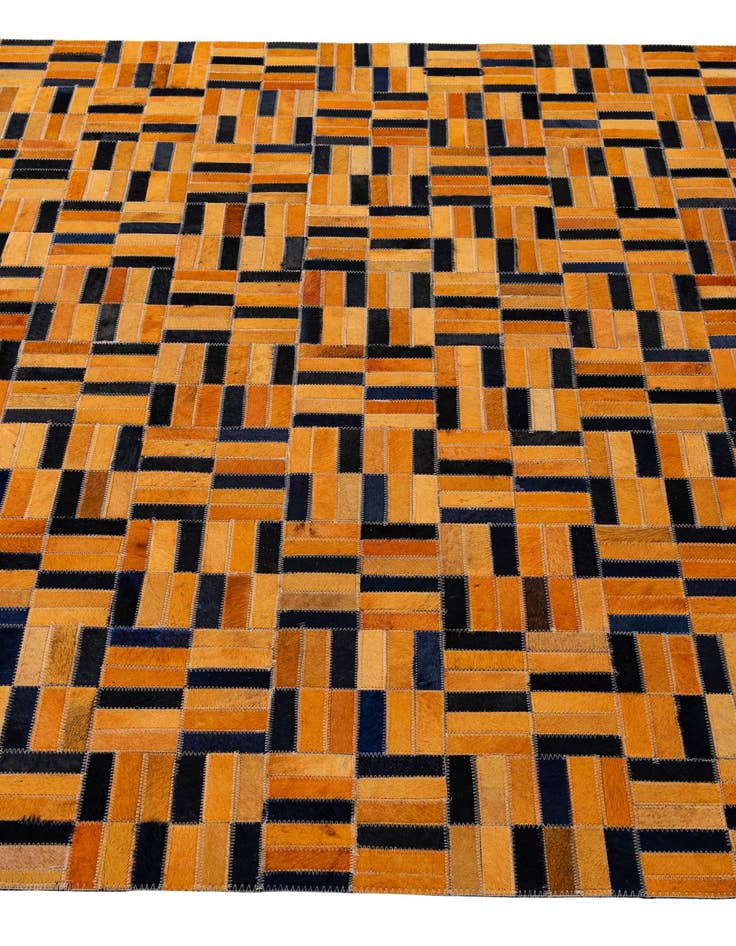 Detail image of  5' x 8' Cowhide - Patchwork Rug