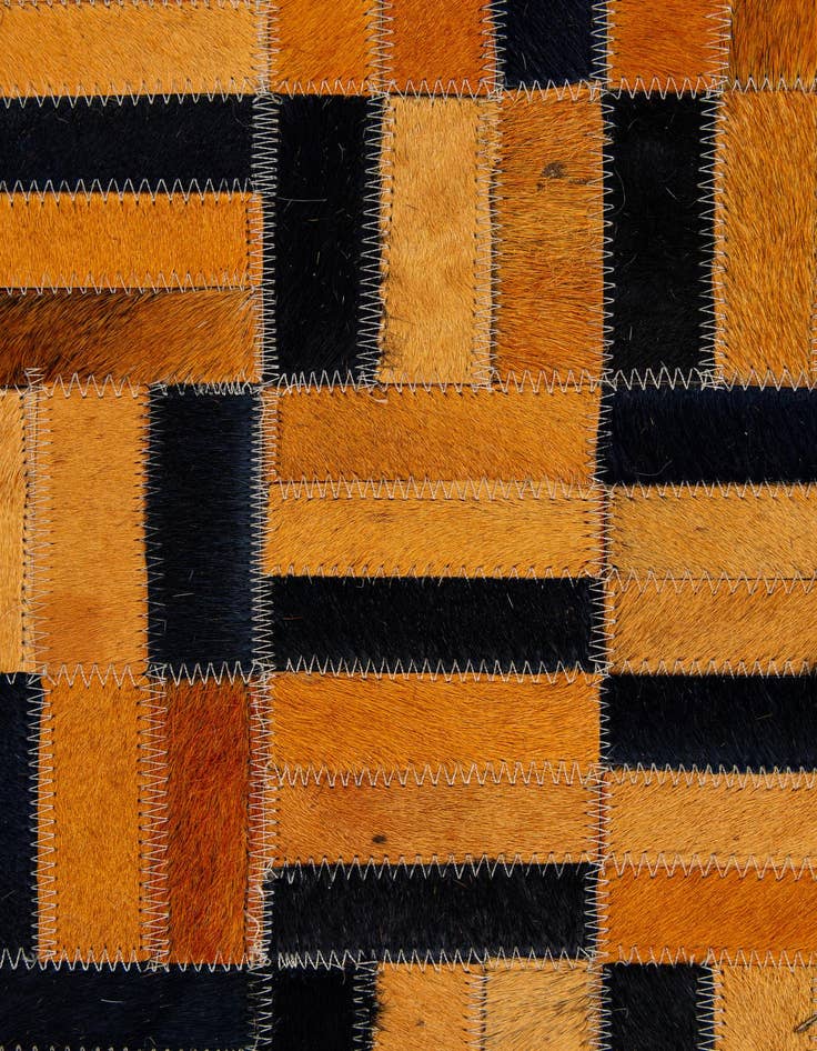 Detail image of  5' x 8' Cowhide - Patchwork Rug