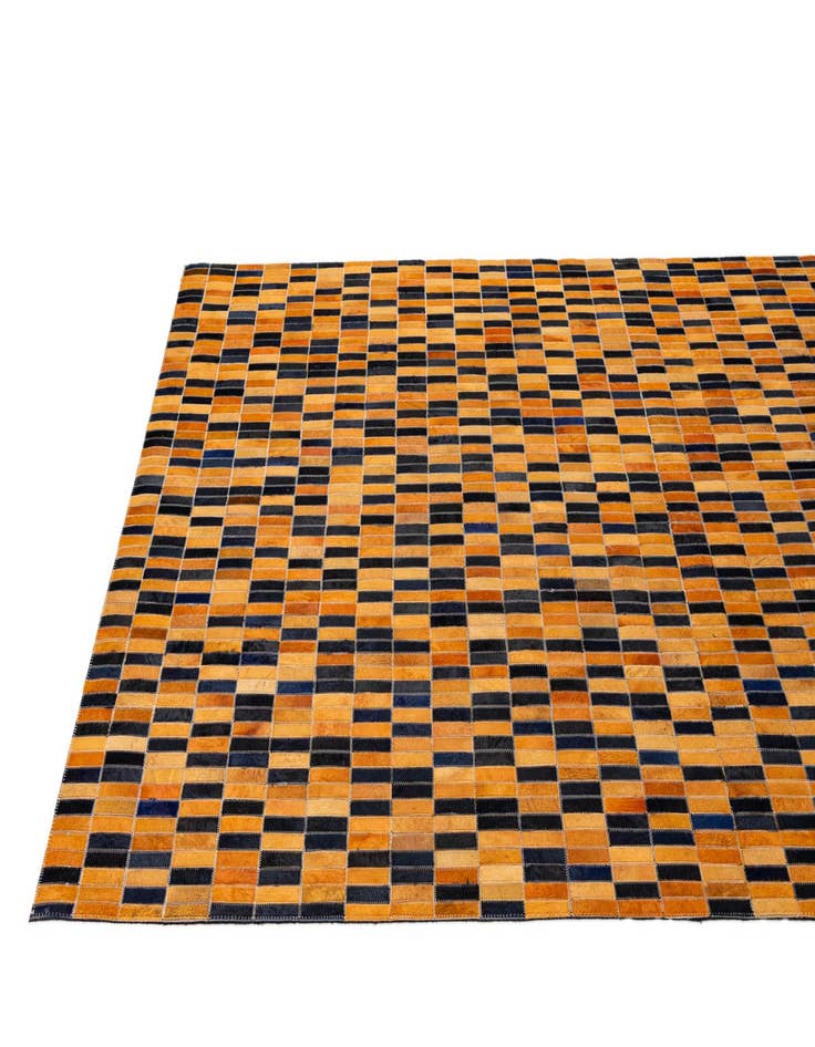 Detail image of  5' x 8' Cowhide - Patchwork Rug