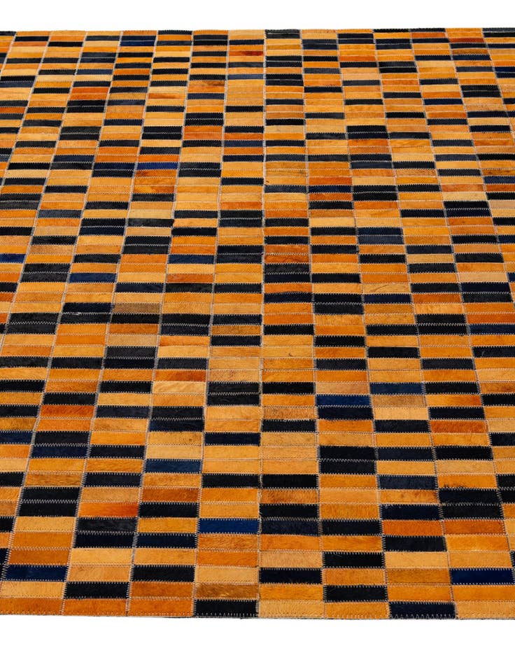 Detail image of  5' x 8' Cowhide - Patchwork Rug